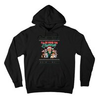 ILl Be Home For Christmas Funny Santa Claus Trump 2024 Hoodie