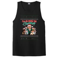 ILl Be Home For Christmas Funny Santa Claus Trump 2024 PosiCharge Competitor Tank