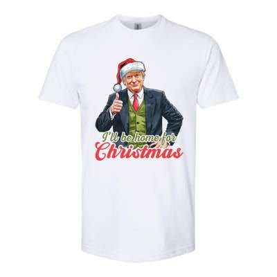 ILl Be Home For Christmas Santa Funny Trump Xmas Pajamas Funny Gift Softstyle CVC T-Shirt