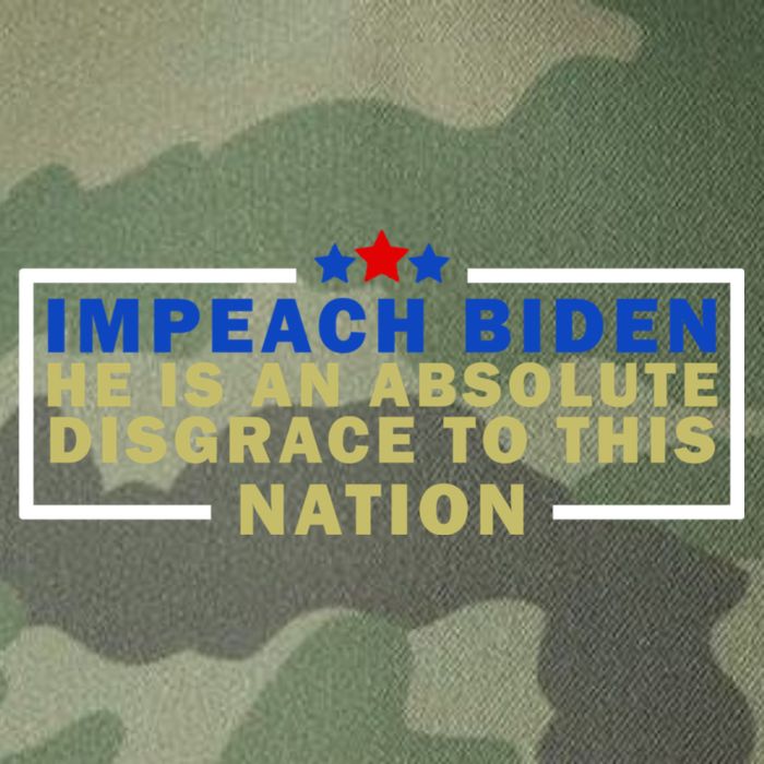 Impeach Biden He Is An Absolute Disgrace To This Nation Legacy Tie Dye Trucker Hat