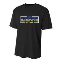 Impeach Biden He Is An Absolute Disgrace To This Nation Youth Performance Sprint T-Shirt