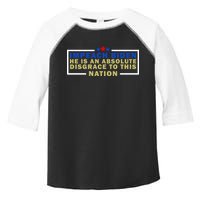 Impeach Biden He Is An Absolute Disgrace To This Nation Toddler Fine Jersey T-Shirt