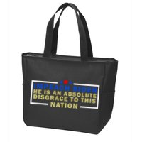 Impeach Biden He Is An Absolute Disgrace To This Nation Zip Tote Bag