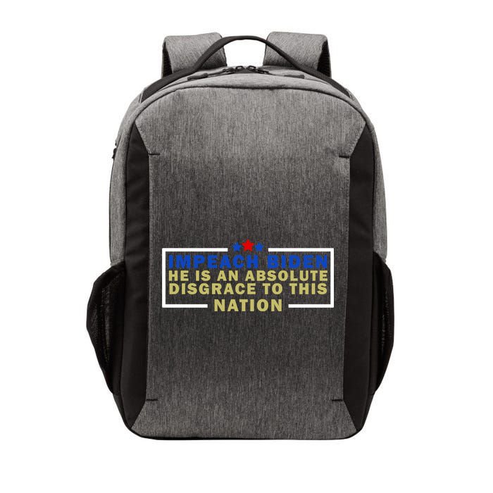 Impeach Biden He Is An Absolute Disgrace To This Nation Vector Backpack