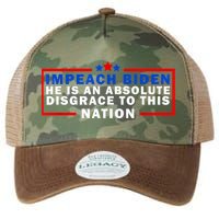 Impeach Biden He Is An Absolute Disgrace To This Nation Legacy Tie Dye Trucker Hat