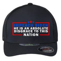 Impeach Biden He Is An Absolute Disgrace To This Nation Flexfit Unipanel Trucker Cap