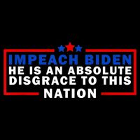 Impeach Biden He Is An Absolute Disgrace To This Nation Drawstring Bag