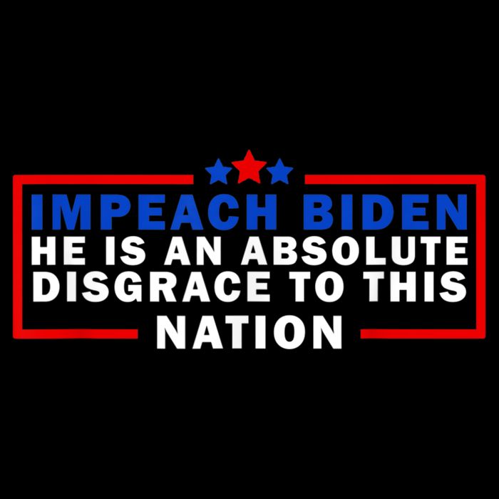 Impeach Biden He Is An Absolute Disgrace To This Nation Drawstring Bag