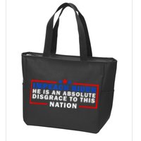 Impeach Biden He Is An Absolute Disgrace To This Nation Zip Tote Bag