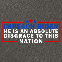 Impeach Biden He Is An Absolute Disgrace To This Nation Cotton Canvas Backpack