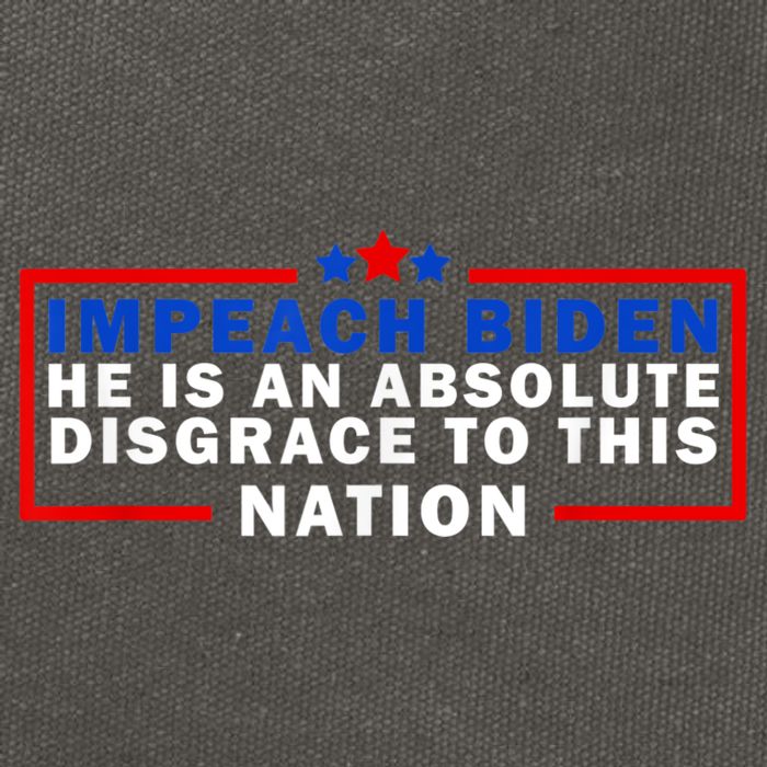 Impeach Biden He Is An Absolute Disgrace To This Nation Cotton Canvas Backpack