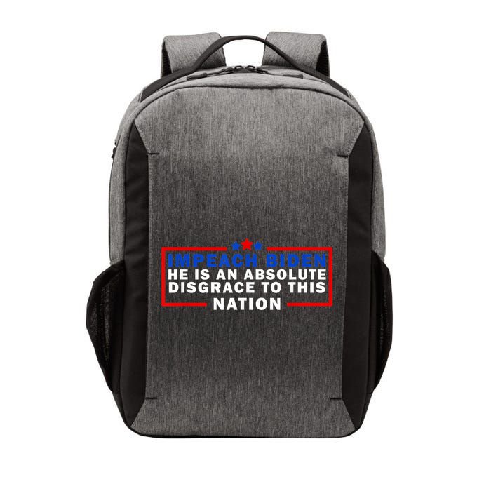 Impeach Biden He Is An Absolute Disgrace To This Nation Vector Backpack