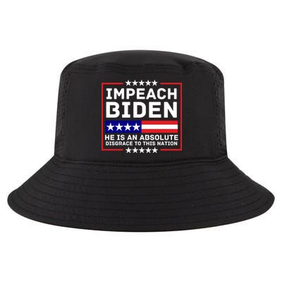 Impeach Biden He Is An Absolute Disgrace To This Nation Cool Comfort Performance Bucket Hat