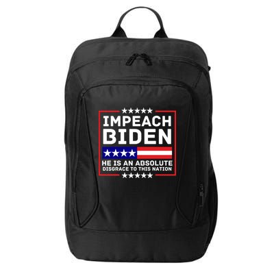 Impeach Biden He Is An Absolute Disgrace To This Nation City Backpack