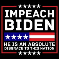 Impeach Biden He Is An Absolute Disgrace To This Nation Drawstring Bag