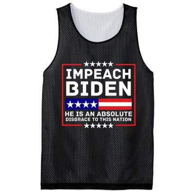 Impeach Biden He Is An Absolute Disgrace To This Nation Mesh Reversible Basketball Jersey Tank