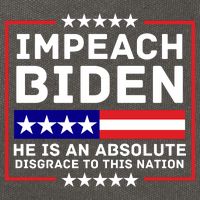 Impeach Biden He Is An Absolute Disgrace To This Nation Cotton Canvas Backpack
