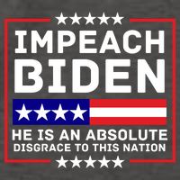 Impeach Biden He Is An Absolute Disgrace To This Nation Vector Backpack
