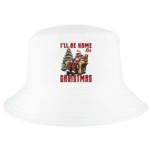 ILl Be Home For Christmas Holiday Xmas Donald Trump Cool Comfort Performance Bucket Hat