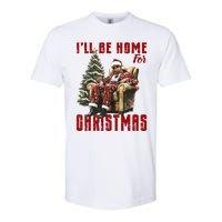 ILl Be Home For Christmas Holiday Xmas Donald Trump Softstyle CVC T-Shirt