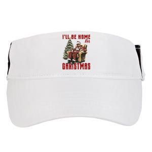 ILl Be Home For Christmas Holiday Xmas Donald Trump Adult Drive Performance Visor