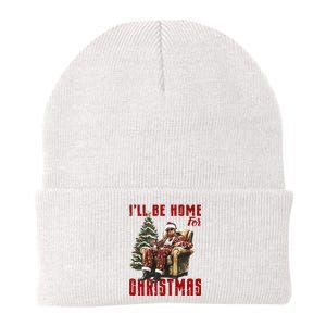 ILl Be Home For Christmas Holiday Xmas Donald Trump Knit Cap Winter Beanie