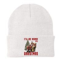 ILl Be Home For Christmas Holiday Xmas Donald Trump Knit Cap Winter Beanie