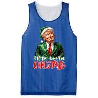 ILl Be Home For Christmas Xmas Trump Pajamas Holiday Santa Gift Mesh Reversible Basketball Jersey Tank