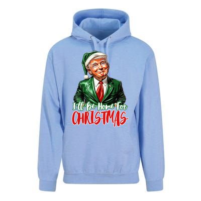 ILl Be Home For Christmas Xmas Trump Pajamas Holiday Santa Gift Unisex Surf Hoodie