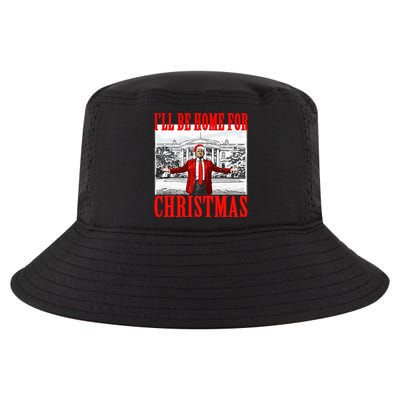 Ill Be Home For Christmas Funny Donald Trump Cool Comfort Performance Bucket Hat