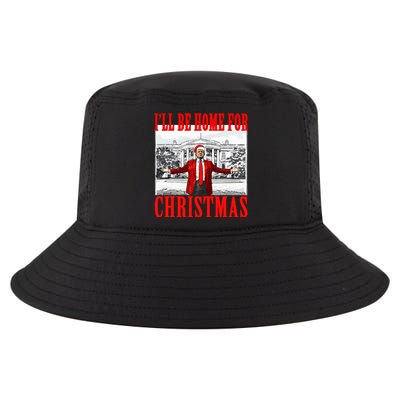 Ill Be Home For Christmas Funny Donald Trump Cool Comfort Performance Bucket Hat