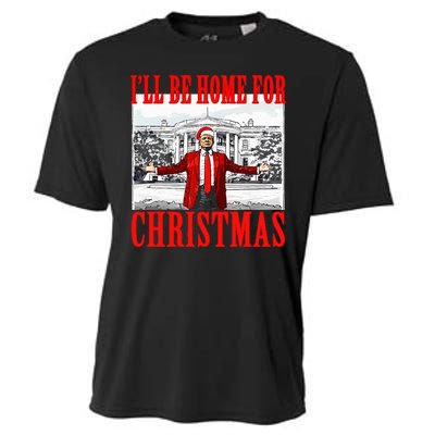 Ill Be Home For Christmas Funny Donald Trump Cooling Performance Crew T-Shirt