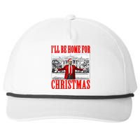 Ill Be Home For Christmas Funny Donald Trump Snapback Five-Panel Rope Hat