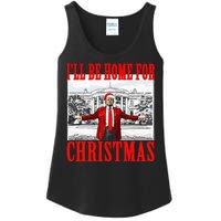 Ill Be Home For Christmas Funny Donald Trump Ladies Essential Tank