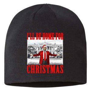 Ill Be Home For Christmas Funny Donald Trump Sustainable Beanie