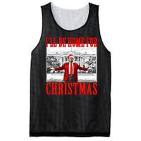 Ill Be Home For Christmas Funny Donald Trump Mesh Reversible Basketball Jersey Tank