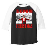 Ill Be Home For Christmas Funny Donald Trump Toddler Fine Jersey T-Shirt