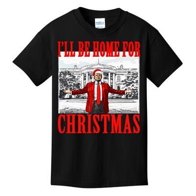 Ill Be Home For Christmas Funny Donald Trump Kids T-Shirt