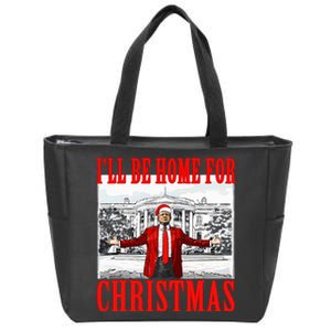 Ill Be Home For Christmas Funny Donald Trump Zip Tote Bag