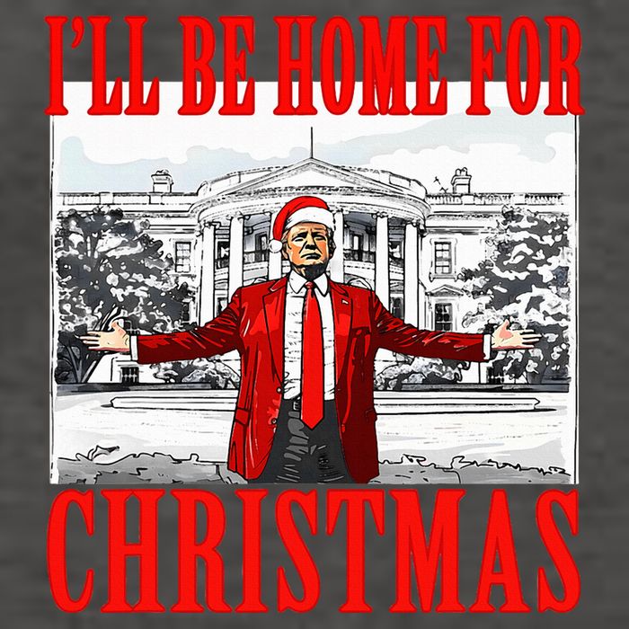 Ill Be Home For Christmas Funny Donald Trump Vector Backpack