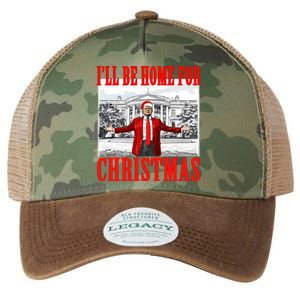 ILl Be Home For Christmas Santa Funny Trump Xmas Pajamas Legacy Tie Dye Trucker Hat