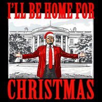 ILl Be Home For Christmas Santa Funny Trump Xmas Pajamas Doggie Tank