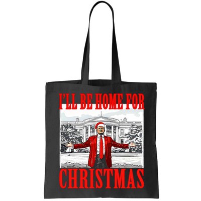 ILl Be Home For Christmas Santa Funny Trump Xmas Pajamas Bag