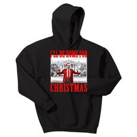 ILl Be Home For Christmas Santa Funny Trump Xmas Pajamas Kids Hoodie