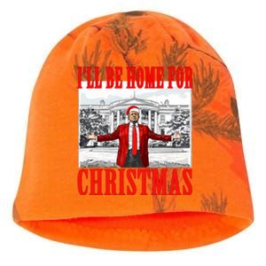 ILl Be Home For Christmas Santa Funny Trump Xmas Pajamas Kati - Camo Knit Beanie