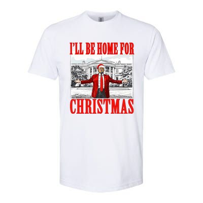 ILl Be Home For Christmas Santa Funny Trump Xmas Pajamas Softstyle® CVC T-Shirt