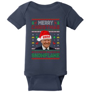 I’Ll Be Home For Christmas Trump 2024 DaddyS Home Trump 47 Baby Bodysuit