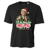 ILl Be Home For Christmas Funny Santa Claus Trump 2024 Cooling Performance Crew T-Shirt