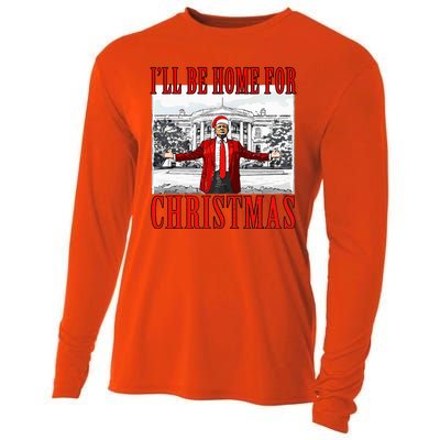 Ill Be Home For Christmas Donald Trump 2024 Election Cooling Performance Long Sleeve Crew