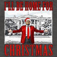 Ill Be Home For Christmas Donald Trump 2024 Election Vector Backpack